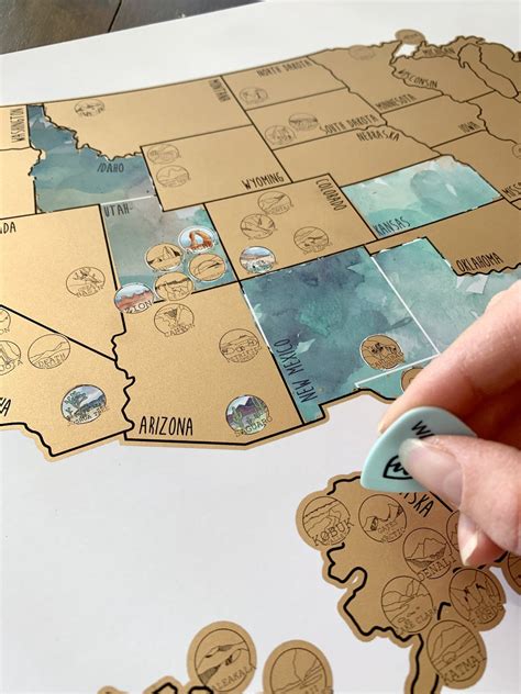 Benefits of using MAP National Parks Map Scratch Off